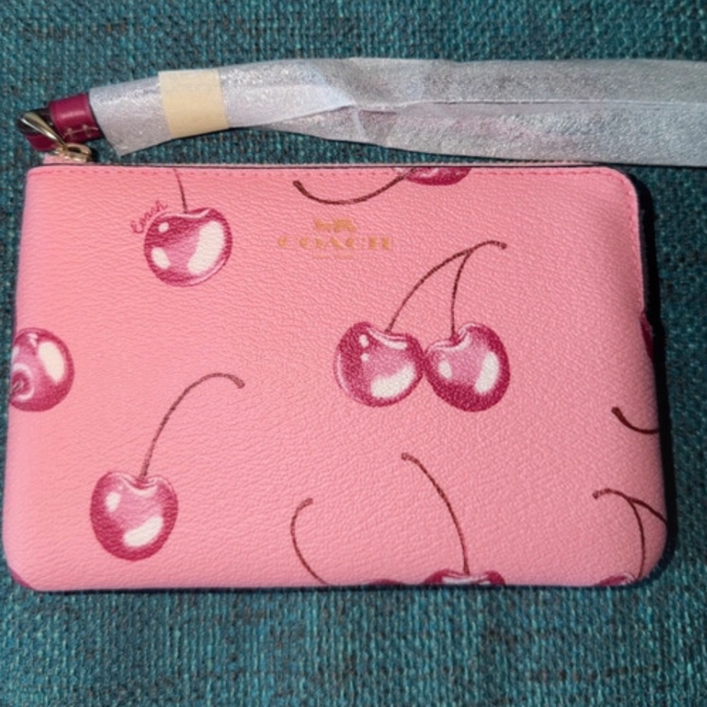 Authentic Coach Cherry 🍒 Wristlet